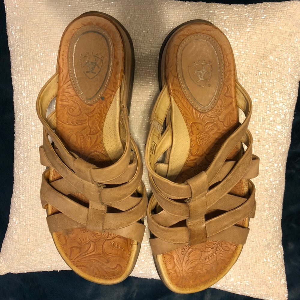 Ariat Brown Leather Sandals Size 6